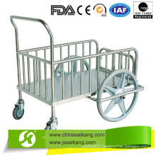 Stainless Steel Trolley for Dressing Delivery with Casters Nurse Using